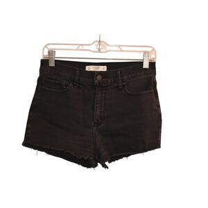 Abercrombie & Fitch Black Raw Hem Shorts Size 28